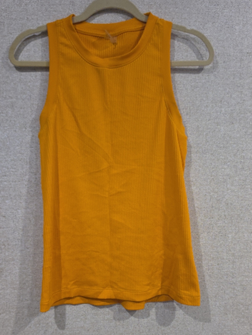 CALIA by Carrie Underwood Ribbed Tank Top in Mustard